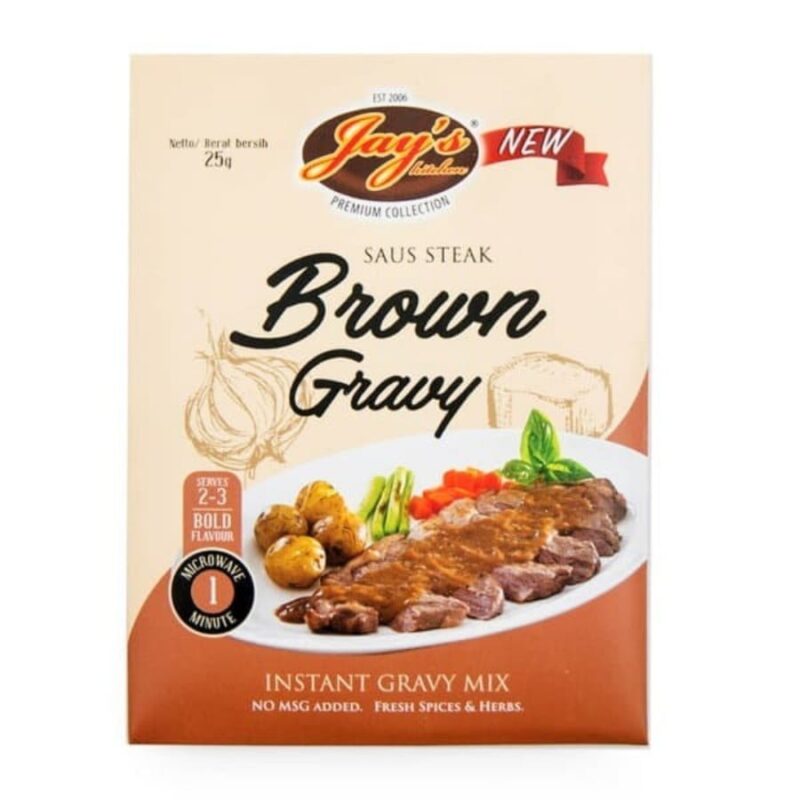 Jay's Kitchen Brown Gravy Steak Sauce Instant Gravy Mix 25gr - Healthy ...