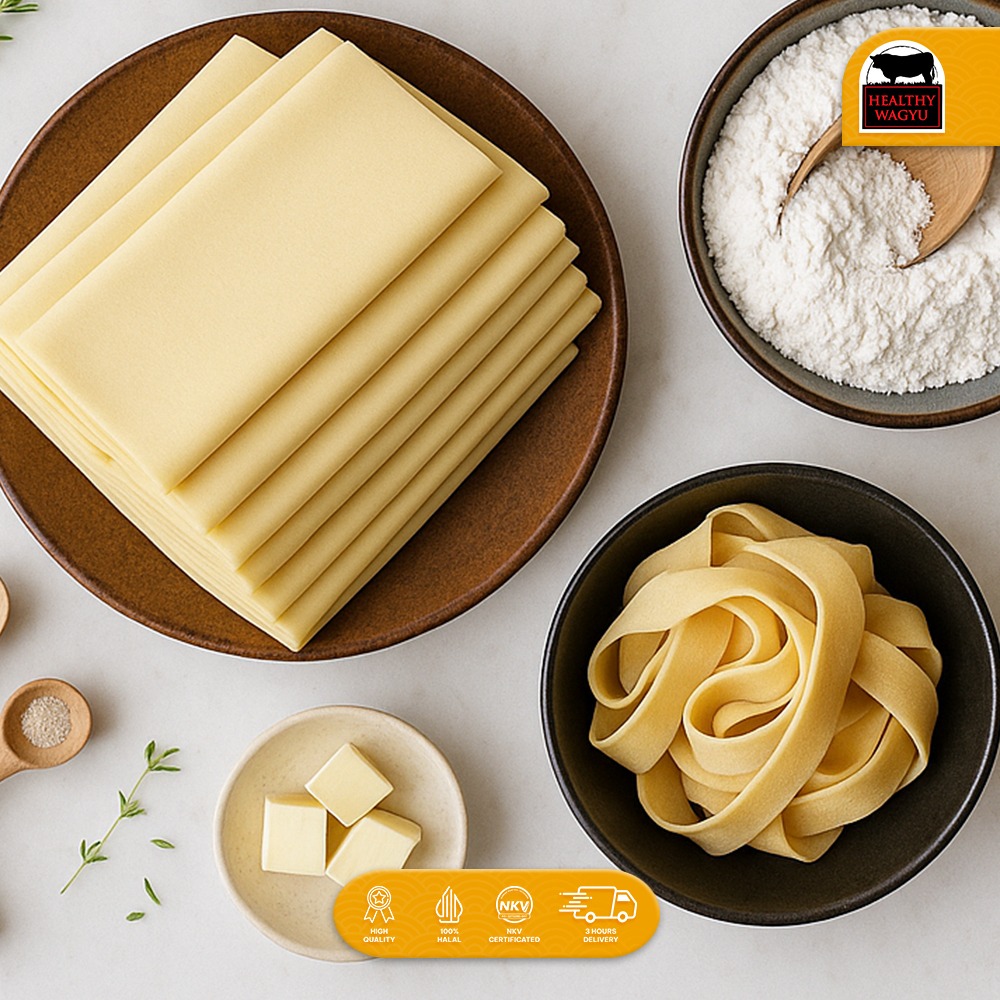 Doupi Dou Pi Tofu Sheet Strip Mie Kulit Tahu Lembaran Halal Premium 500gr Healthy Wagyu - Image 2