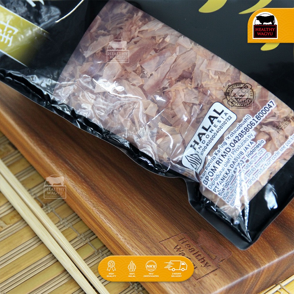 Daikichi Hana Katsuo Bonito Flakes Gold Cakalang Takoyaki HALAL 500gr Healthy Wagyu - Image 3