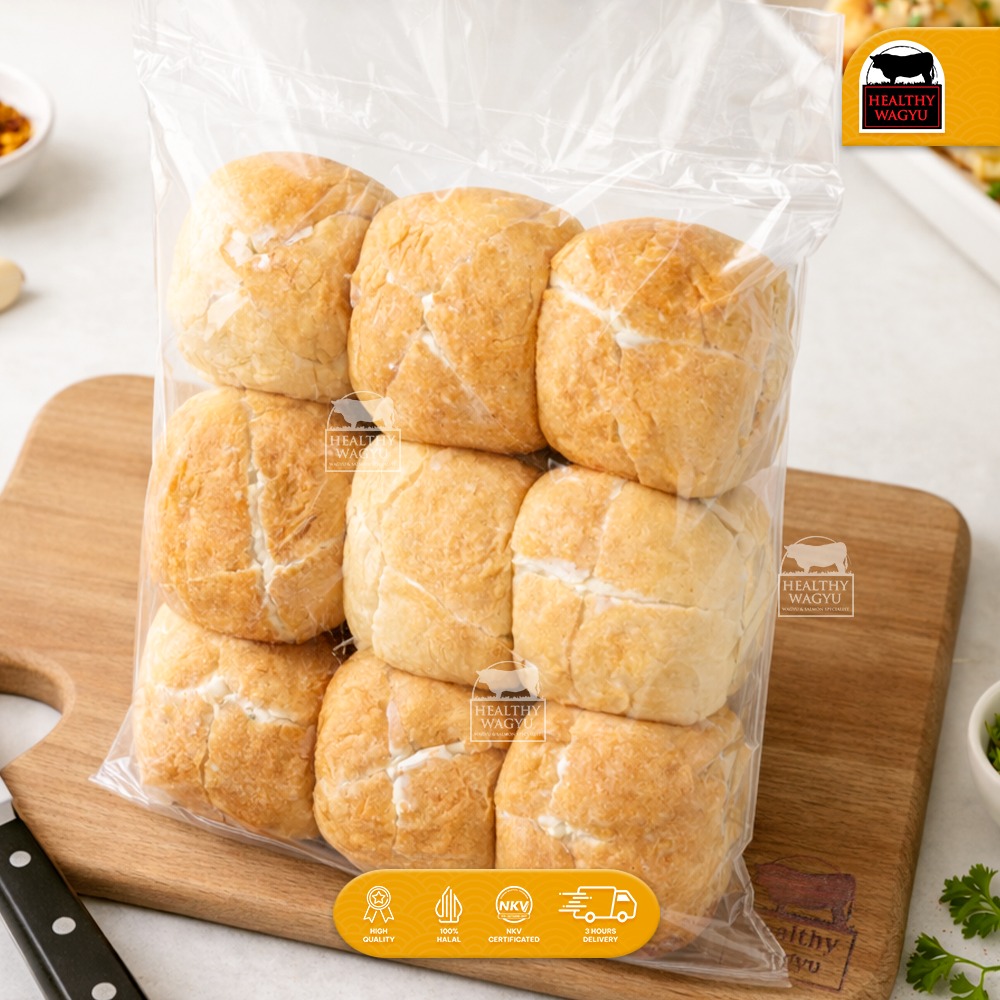 Korean Cheese Garlic Bread 9 pcs Frozen Ready to Heat Healthy Wagyu - Image 2